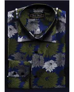 Daniel Ellissa Men's Outlet Fashion Dress Shirt - Sunflower Pattern