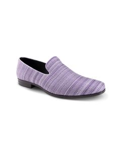 Montique Men's Fashion Loafer - Textured Stripes