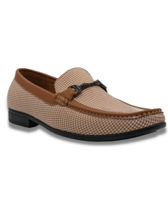 Montique Men's Fashion Dress Shoe - Light Houndstooth