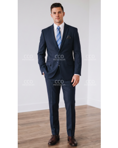 Navy Inexpensive Suit Mens Suit