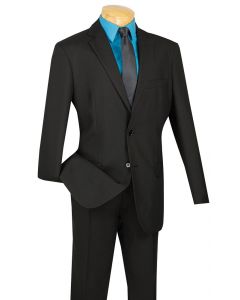 Vinci Men's 2 Piece Poplin Outlet Suit - 2 Button Jacket