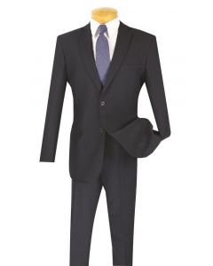 CCO Men's 2 Piece Poplin Outlet Suit - Slim Fit