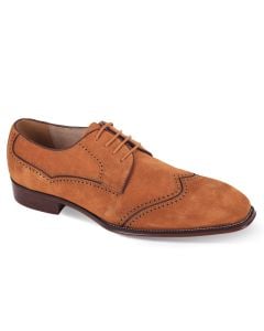 Giovanni Men's Suede Dress Shoe - Perforated Design
