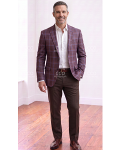 Mauve Blazer Single Breasted Jacket Men's Coats