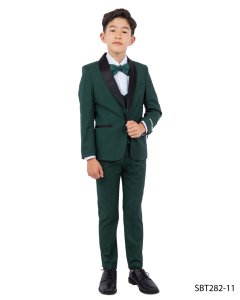 CCO Boy's Outlet 5 Piece Tuxedo in Solid Colors - Varied Bowties