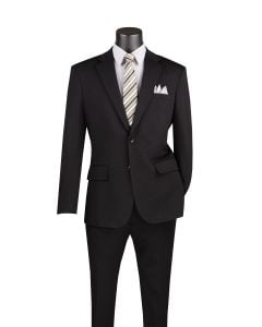CCO Men's Outlet 2 Piece Slim Fit Suit - Adjustable Waistband