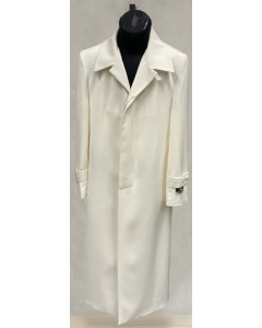 CCO Men's Outlet Full Length Top Coat - Hidden Buttons