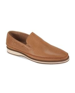 Giovanni Men's Leather Dress Shoe - Moc Toe Slip-On