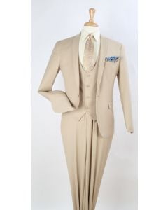 Royal Diamond Men's 3 Piece Fashion Suit - Slim Fit