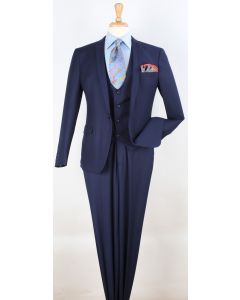 Royal Diamond Men's 3 Piece Slim Fit Fashion Suit - Deep Vest