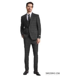 CCO Men's Outlet 3 Piece Hybrid Fit Suit - Bold Plaid