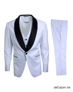 Stacy Adams Men's 3 Piece Tuxedo - Flat Front Pants