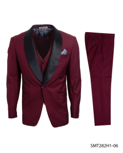 Stacy Adams Men's 3 Piece Tuxedo - Shawl Lapel