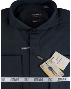 Statement Men's Outlet Long Sleeve 100% Cotton Shirt - Spread Collar