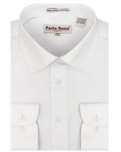 Karl Knox Men's Basic Dress Shirt - Classic White