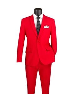 CCO Men's 2 Piece Poplin Outlet Suit - 2 Button Jacket