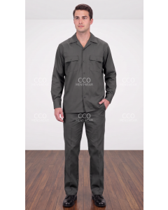 Charcoal Leisure Suit Clothing for Men 2 Piece Pants Set