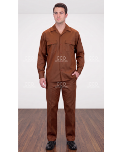 Statement Men's Outlet 2 Piece 100% Wool Walking Suit - Pleated Wide Leg Pants