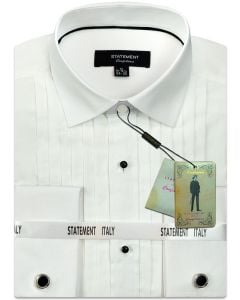 Statement Men's Long Sleeve 100% Cotton Shirt - Tuxedo Shirt