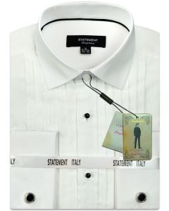 Statement Men's Outlet Long Sleeve 100% Cotton Shirt - Tuxedo Shirt