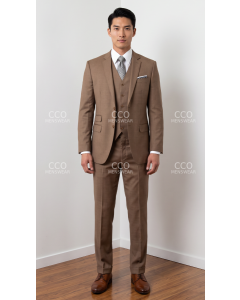 Caramel Suit Mens 3 Piece Suits Sharp Suits for Men