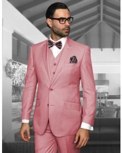 Statement Men's 3 Piece 100% Wool Suit - Tailored Fit