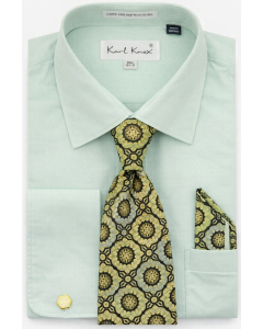 Karl Knox Men's French Cuff Shirt Set - Ornamental Medallion