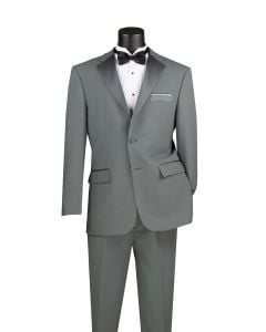 CCO Men's Outlet 2 Piece Poplin Tuxedo - Satin Trim and Buttons