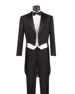 CCO Men's Outlet 3 Piece Tuxedo with Tails - Luxurious Wool Feel