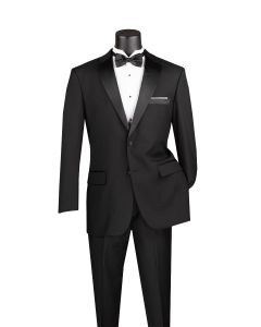 Vinci Men's 2 Piece Wool Feel Tuxedo - 2 Button Jacket