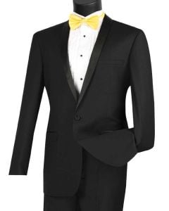 CCO Men's 2 Piece Outlet Slim Fit Tuxedo - Shawl Collar
