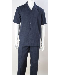 Royal Diamond Men's 2 Piece Walking Suit - Denim Pattern