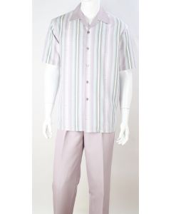CCO Men's 2 Piece Walking Suit - Multi-Layer Stripes