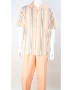 CCO Men's 2 Piece Walking Suit - Multi-Layer Stripes