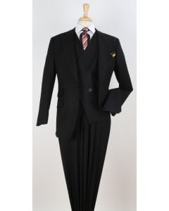 Apollo King Men's Outlet 100% Wool 3 Piece Suit - High Fashion Vest