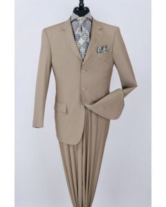 Royal Diamond Men's 2 Piece Poplin Discount Suit - Solid Colors