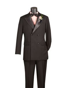 CCO Men's Outlet 2 Piece Double Breasted Tuxedo - Adjustable Waistband