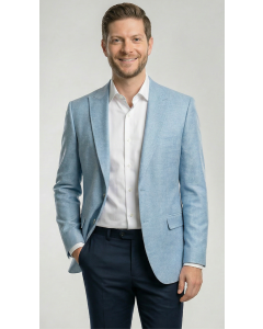 Sky Blue Blazer Suit Jacket Mens Sport Coats