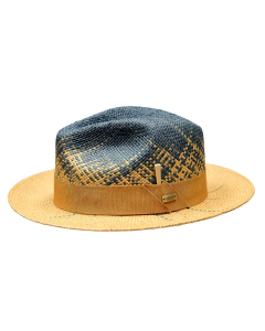Bruno Capelo Men's Fedora Style Straw Hat - Gradient Colors