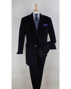 Veno Giovanni Men's 100% Wool 3/4 Length Length Top Coat - Single Breasted
