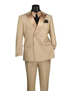 Beige Tuxedo for Men Double Breasted Tuxedo