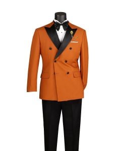 Rust Tuxedo for Men Double Breasted Tuxedo