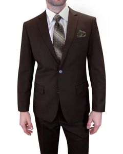 Brown Affordable Mens Suits 2 Piece Suit