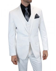 Statement Men's 100% Wool 3 Piece Suit - Bold Colors