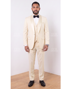 Statement Men's 3 Piece 100% Wool Outlet Tuxedo - Shawl Lapel