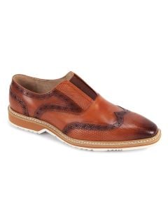 Tan Dress Shoe Mens Wingtip Shoes Leather Shoe