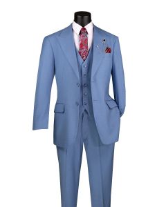 CCO Men's Outlet 3 Piece Executive Suit - Wide Peak Lapel