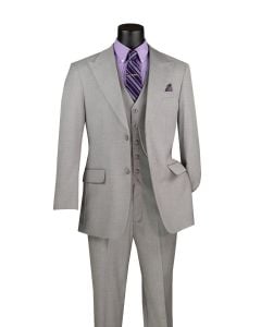 CCO Men's Outlet 3 Piece Executive Suit - Wide Peak Lapel