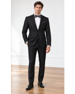 Black Suit Tailored Suits 2 Piece Suit
