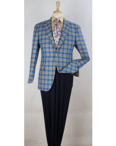 Apollo King Men's Outlet 100% Wool Sport Coat - Luxurious Blazer